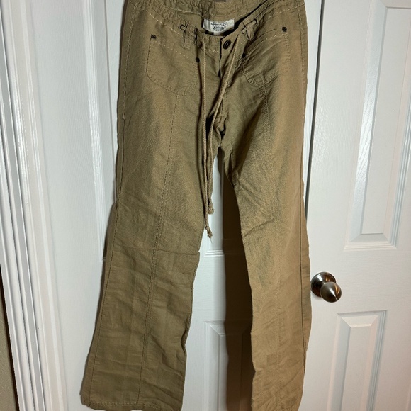 Excellent Condition: American Rag Linen Pants Sz 3 Color: Khaki - Picture 1 of 3